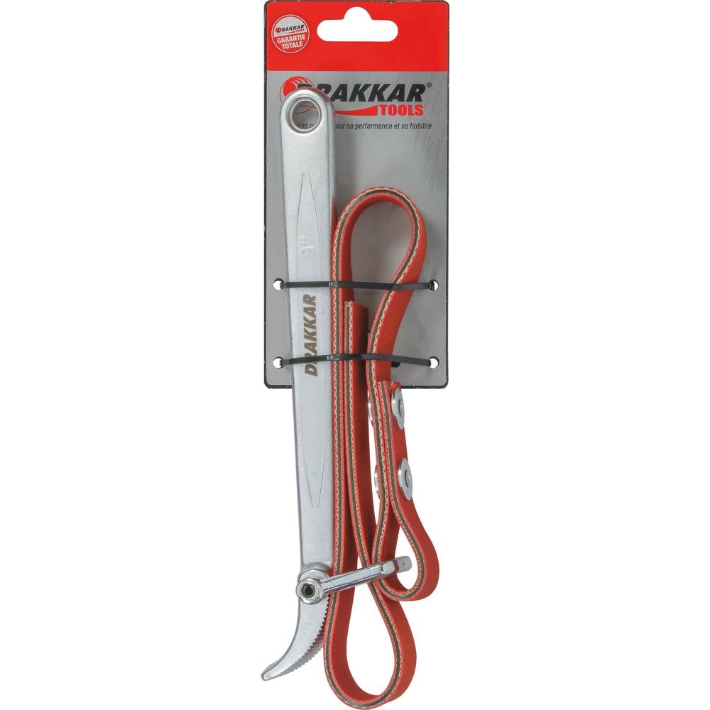 Clé à filtre à sangle en cuir 110mm max - carte DRAKKAR TOOLS - 09188