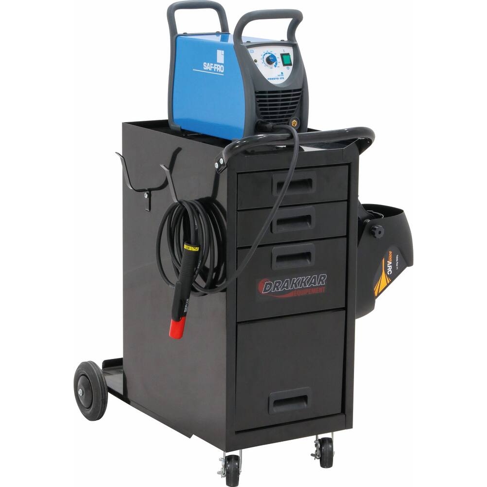 Servante mobile 3 tiroirs pour poste à souder DRAKKAR - 09229