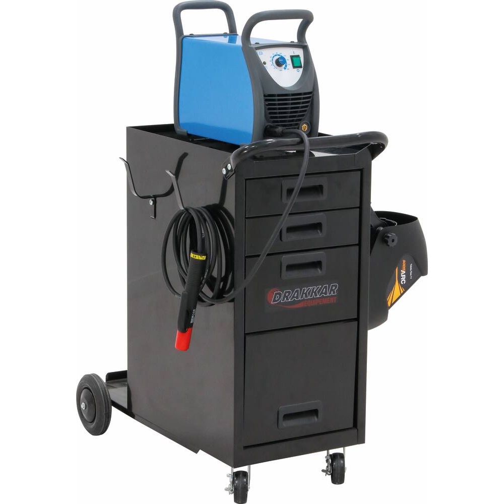 Servante mobile 3 tiroirs pour poste à souder DRAKKAR - 09229