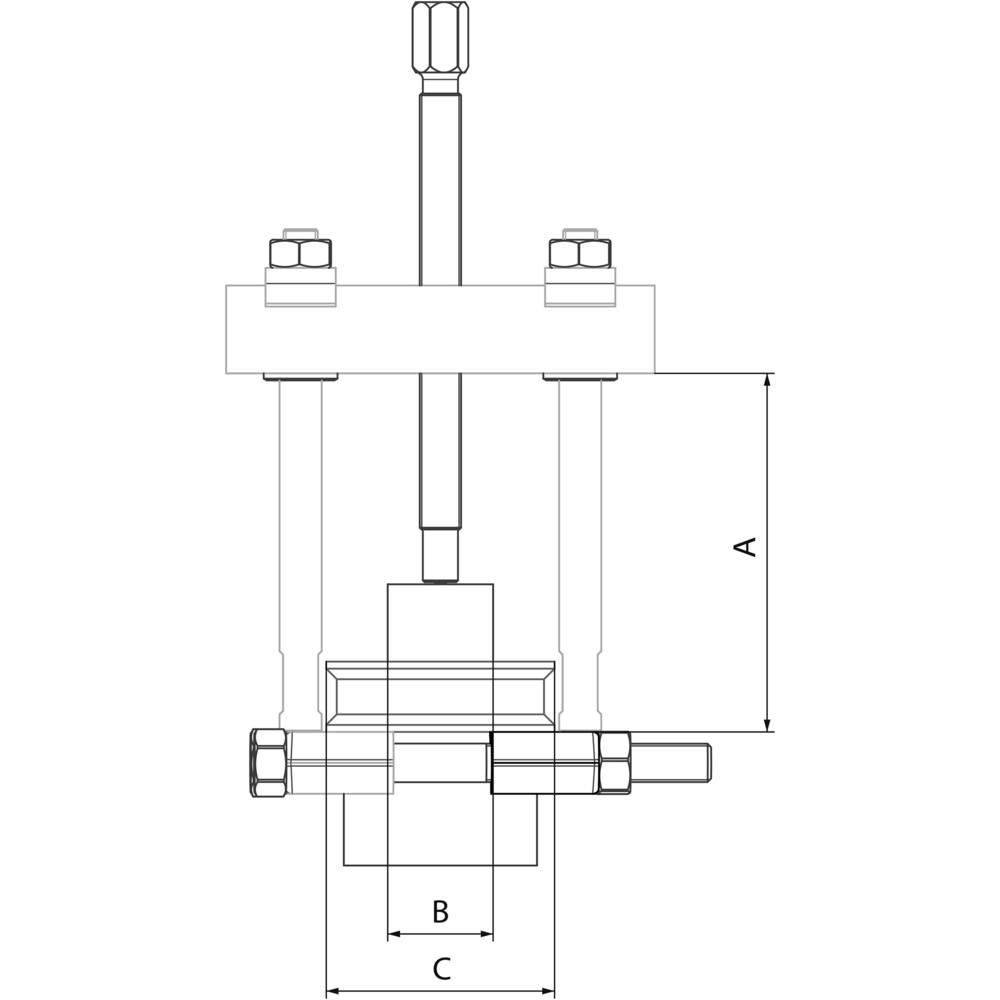 Extracteur 2 griffes avec décolleur guillotine 2T DRAKKAR - 09240