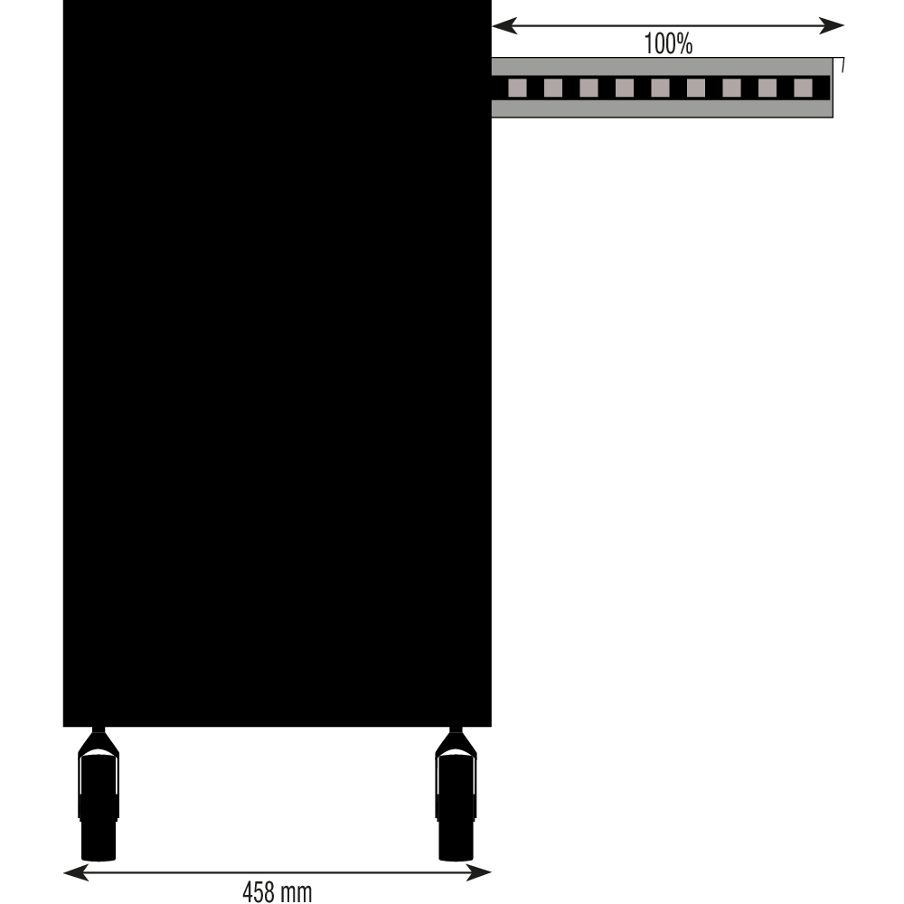 Servante XXL 7 tiroirs 914x458x1008mm DRAKKAR - 09260