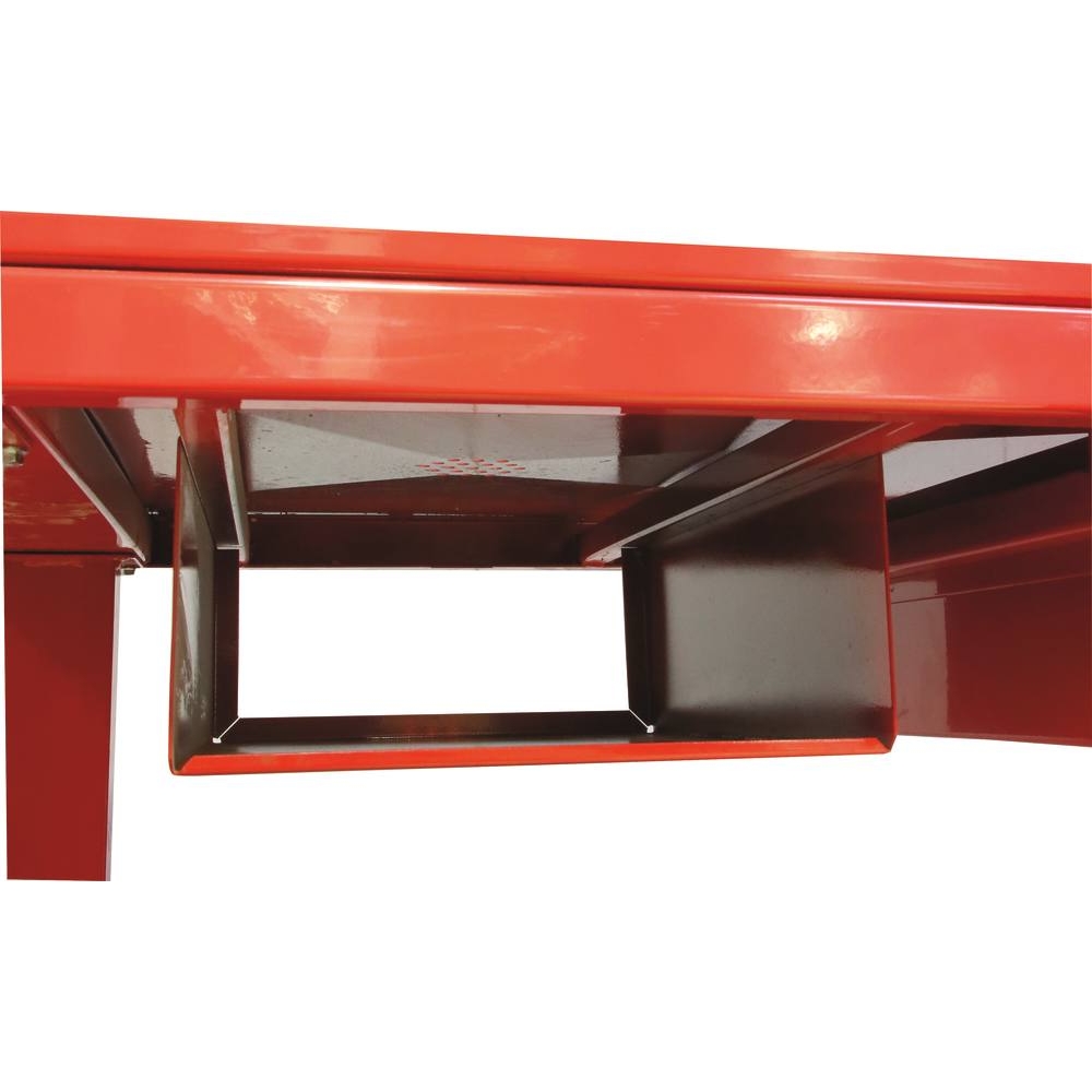 Etabli métallique mobile avec tiroirs et plateau collecteur pour huile 1200x640mm DRAKKAR - 09276