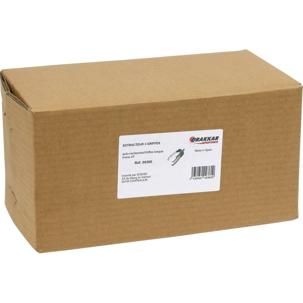 Extracteur 3 griffes 210mm 4T auto centrant DRAKKAR - 09360