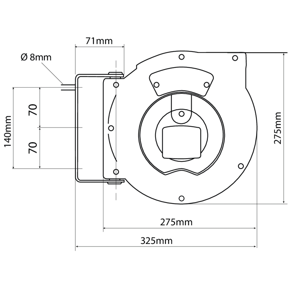 Enrouleur électrique automatique 230V HO5VV-F 15m 3G1,5mm² MAVEL - 09428
