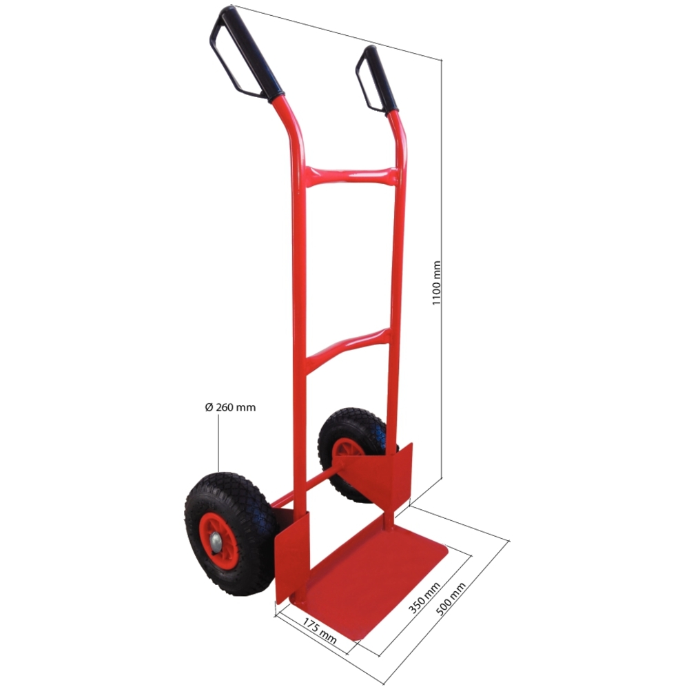 Diable 200kg roues gonflables DRAKKAR - 09452