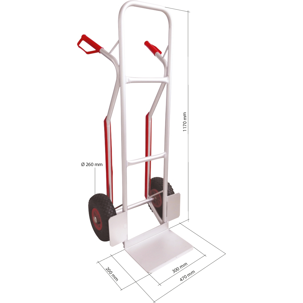 Diable 200kg aluminium roues pleines increvables DRAKKAR - 09454