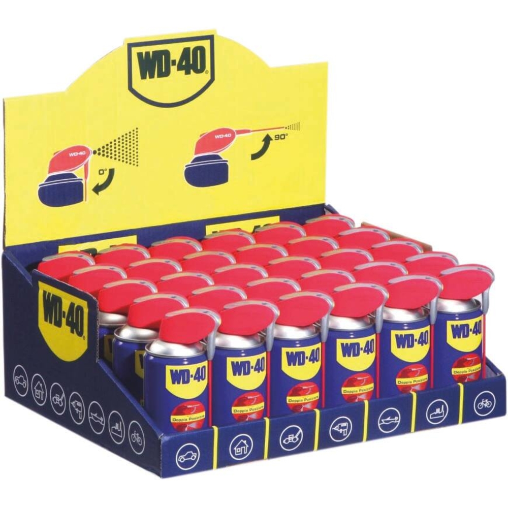 Dégrippant multifonctions avec tête 2 jets - aérosol 250ml WD-40 - 09960