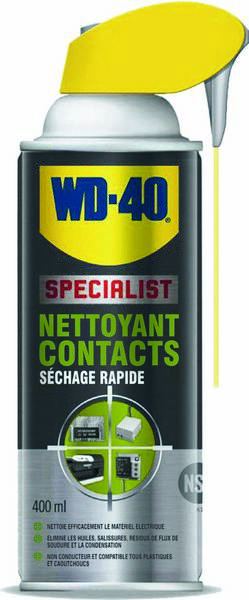 Nettoyant contact électrique avec tête 2 jets - aérosol 400ml WD-40 - 10061