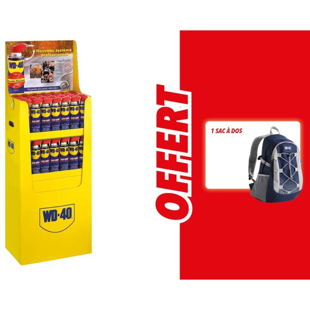 Dégrippant multifonctions avec tête 2 jets - aérosol 500ml WD-40 - 10255
