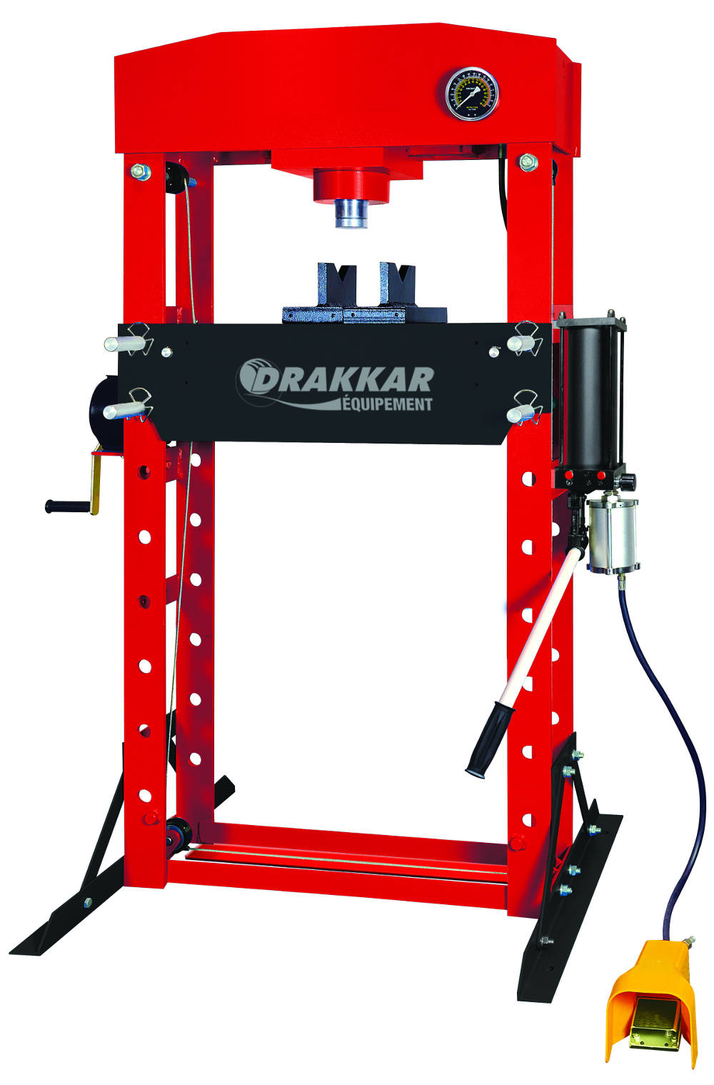 Presse d'atelier manuelle et pneumatique 50t - DRAKKAR - 10550