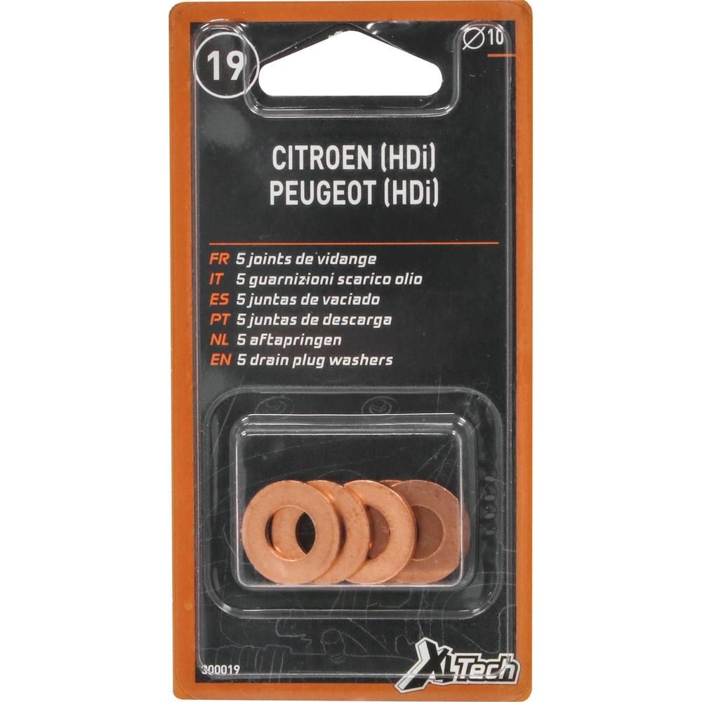 Joint de bouchon de vidange en cuivre 10mm - de 5 pcs - 10611