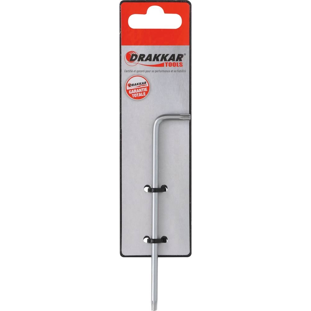 Clé mâle coudée Torx extra longue T20 - carte DRAKKAR TOOLS - 10685