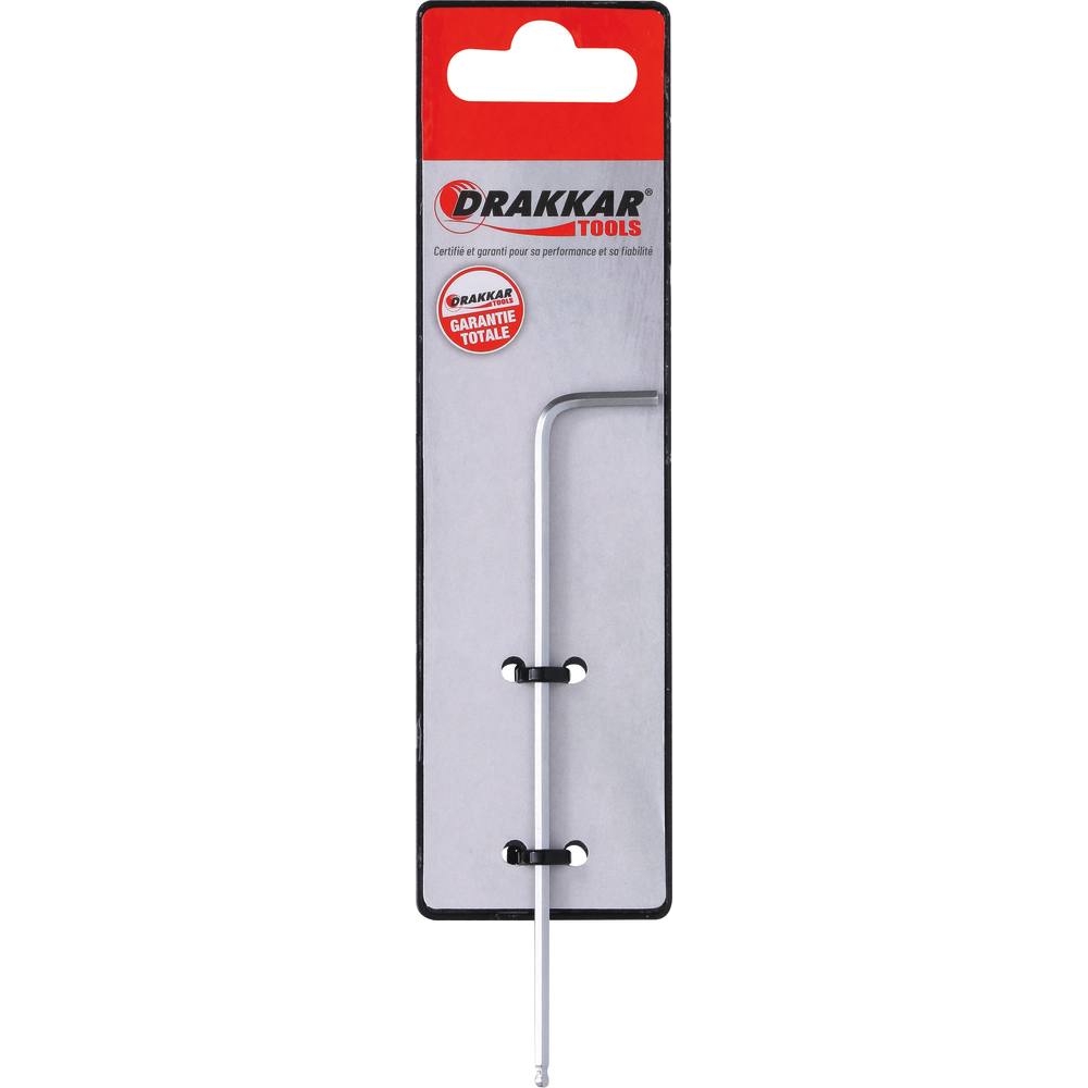 Clé mâle coudée hexagonale extra longue 2mm - carte DRAKKAR TOOLS - 10735