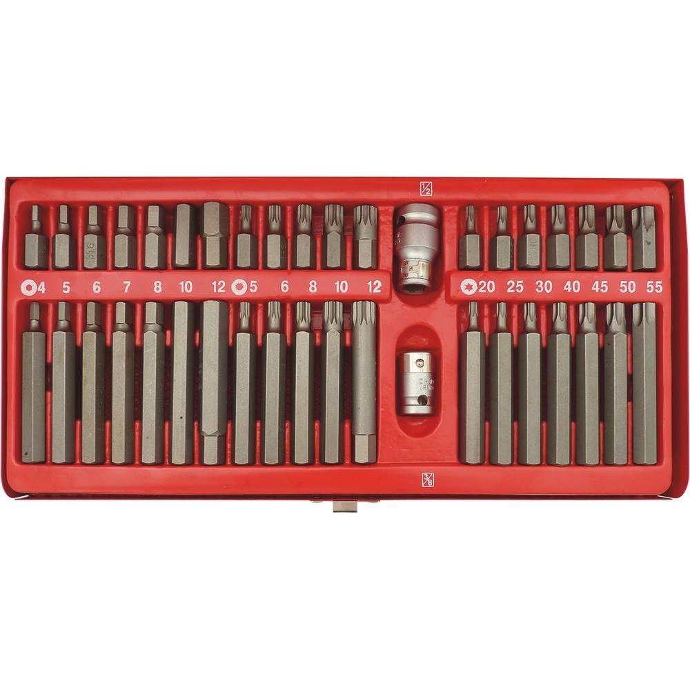 Embout hexagonal 10mm XZN/hexagonal/Torx avec 2 douilles 1/2 et 3/8