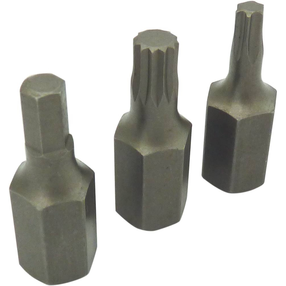 Embout hexagonal 10mm XZN/hexagonal/Torx avec 2 douilles 1/2 et 3/8
