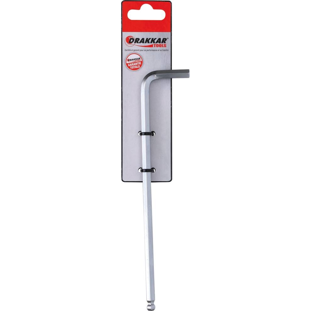 Clé mâle coudée hexagonale extra longue 7mm - carte DRAKKAR TOOLS - 10799