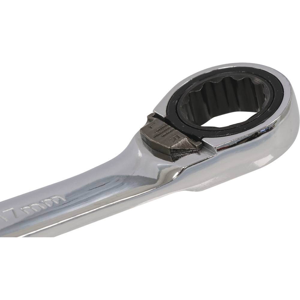 Clés mixtes coudées à cliquet de 8 à 24mm avec inverseur - pochette de 14 pcs DRAKKAR TOOLS - 10829