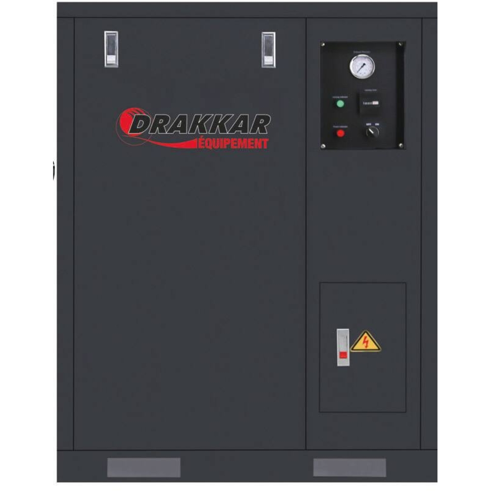 Compresseur fixe à courroie insonorisé avec cuve verticale 500L 7,5CV 400V DRAKKAR - 11240