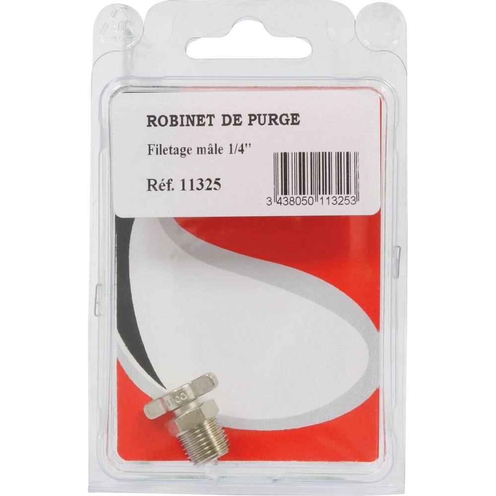 Robinet de purge mâle 1/4