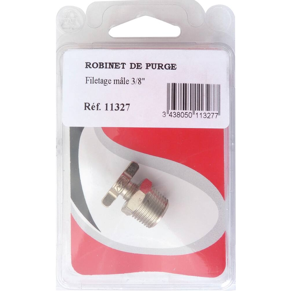 Robinet de purge mâle 3/8