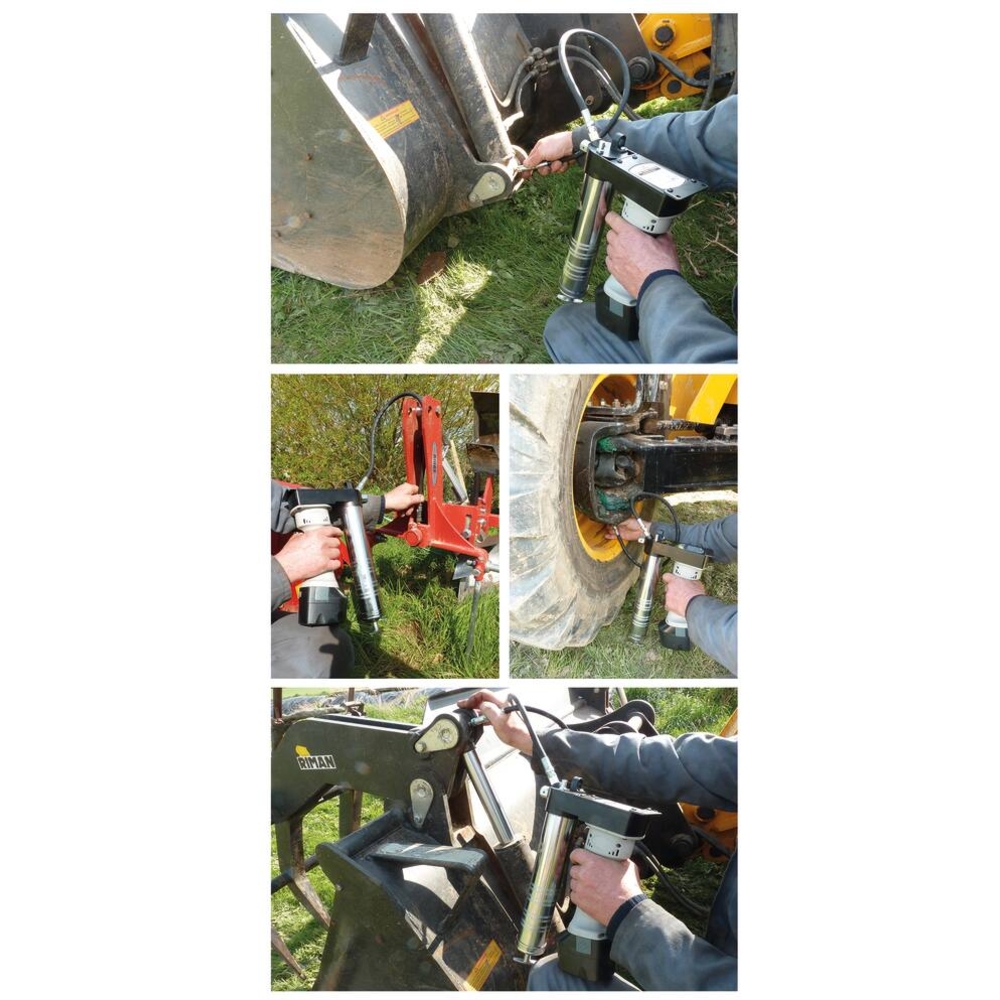 Pompe à  graisse 18V avec 2 batteries Ni-Mh DRAKKAR - 11432