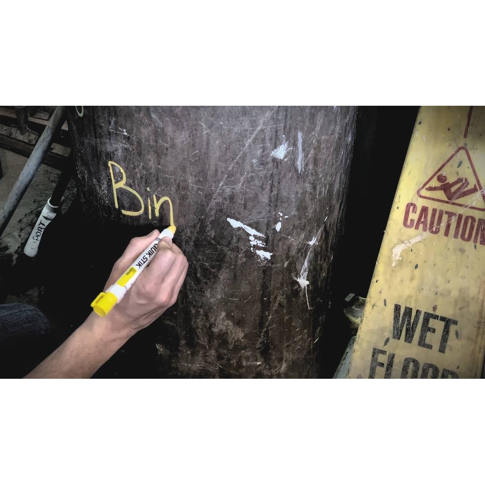 Bâton de peinture solide QUIK STIK ALL PURPOSE jaune tube à molette MARKAL - 11645