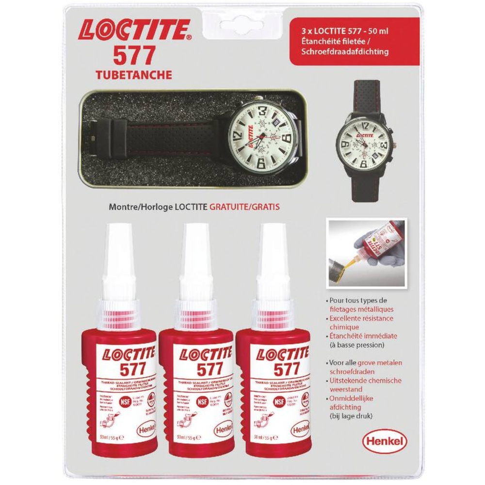 Joint liquide 577 pour étanchéité de raccord - flacon de 50ml LOCTITE - 11890