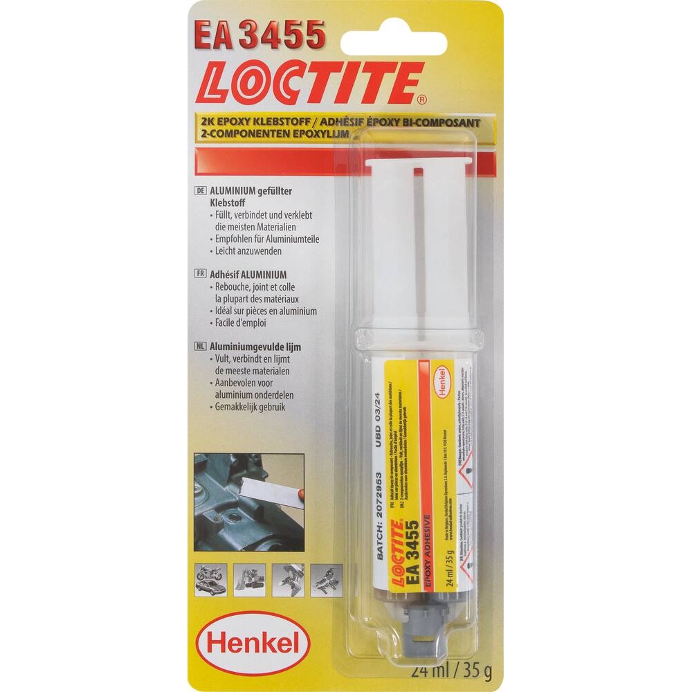 Résine poxymatic aluminium EA3455 - seringue 24ml LOCTITE - 11980