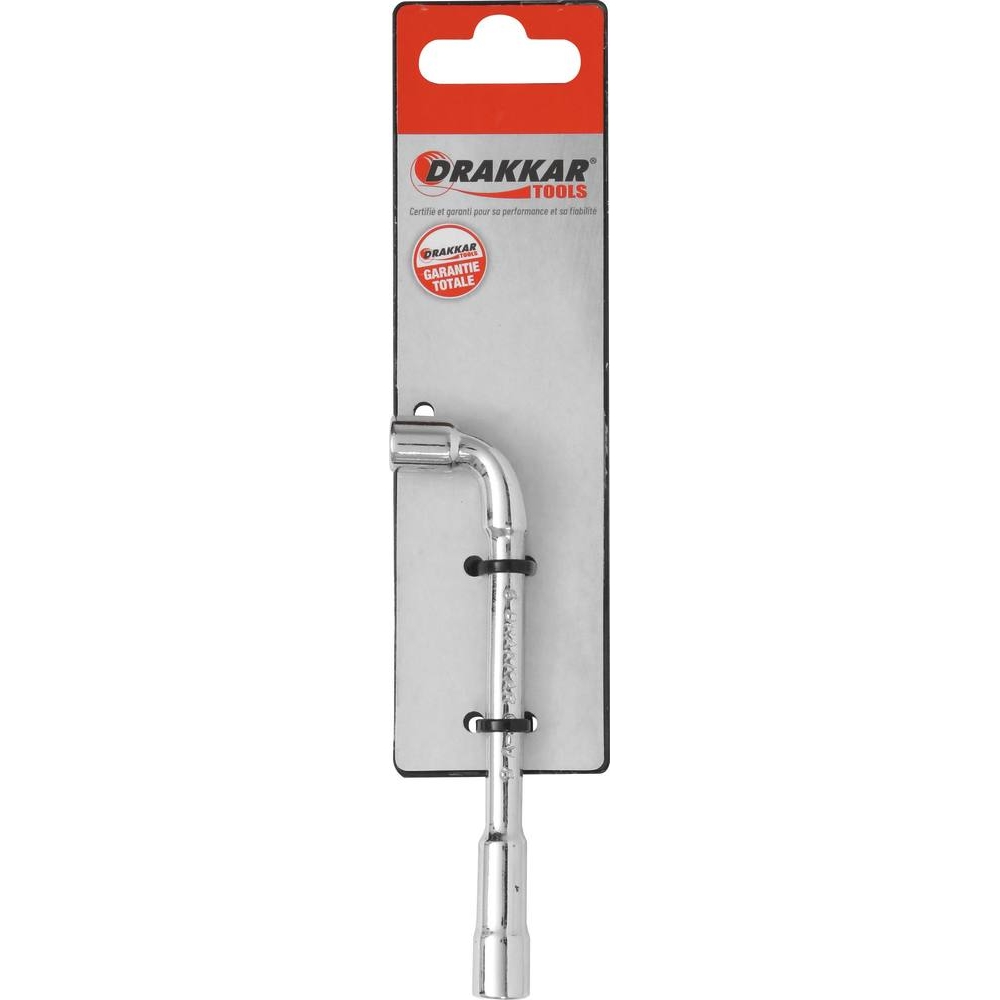 Clé à pipe débouchée 6 pans/6 pans de 6mm - carte DRAKKAR TOOLS - 12203