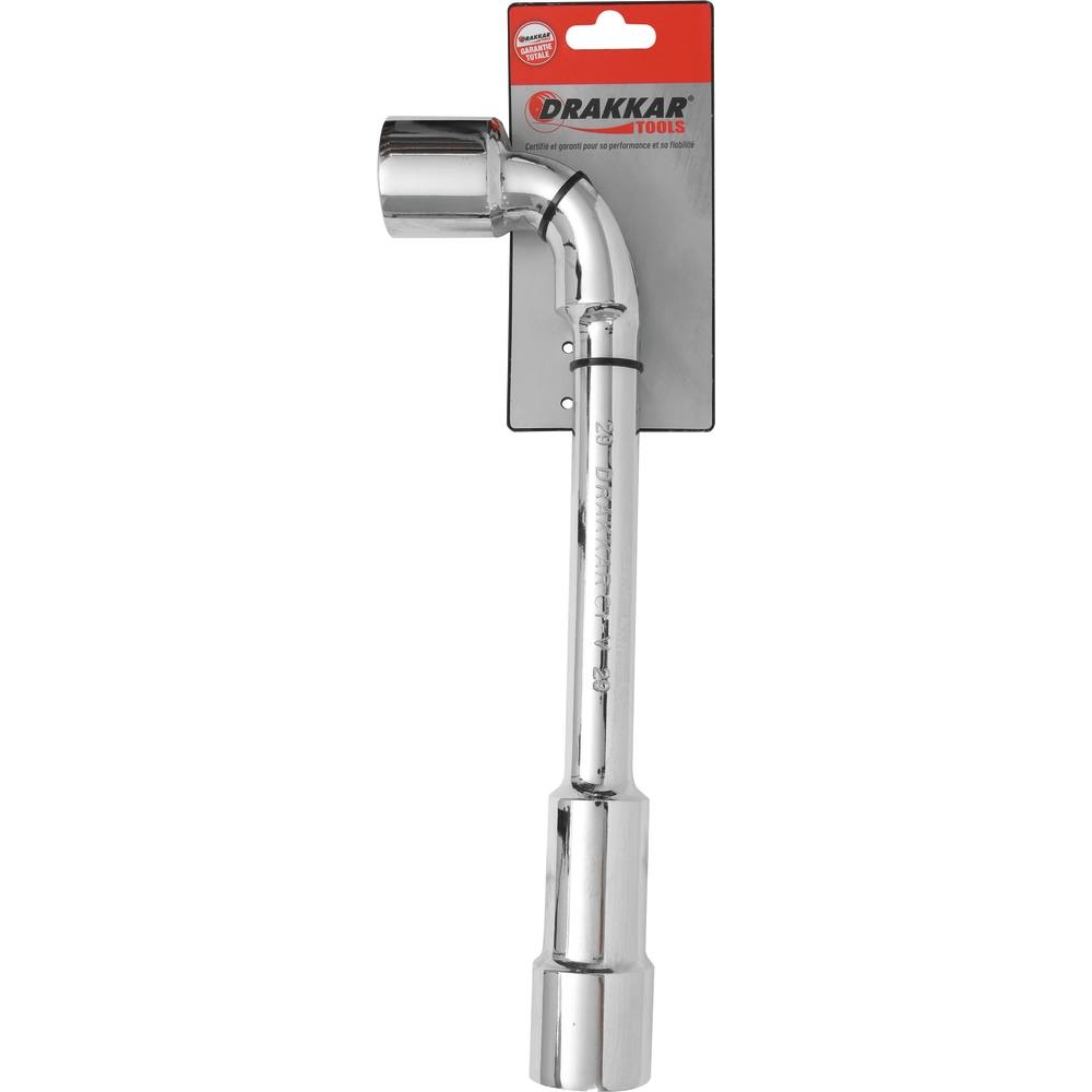 Clé à pipe débouchée 6 pans/6 pans de 29mm - carte DRAKKAR TOOLS - 12249
