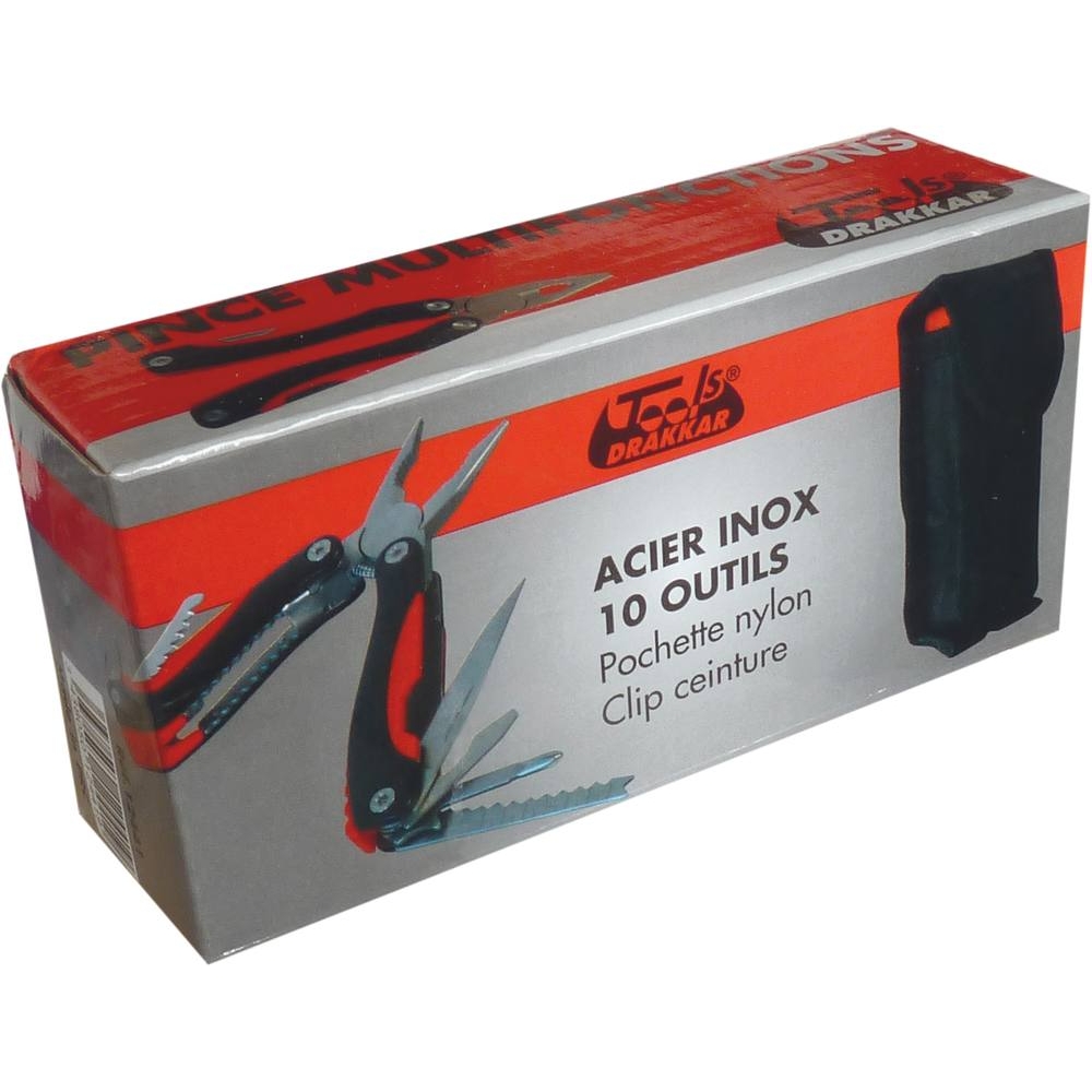 Pince multifonctions 10 outils DRAKKAR TOOLS - 12441