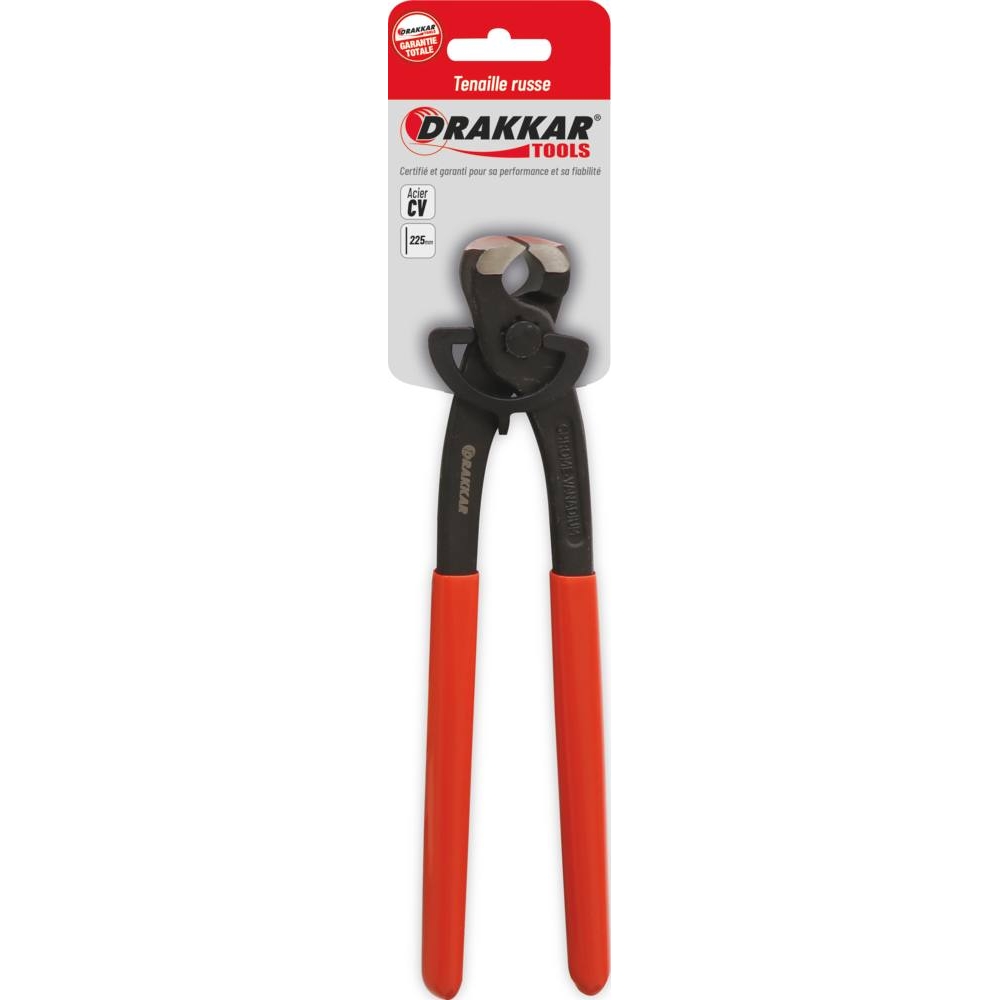 Tenaille russe 220mm gainée - carte DRAKKAR TOOLS - 12547