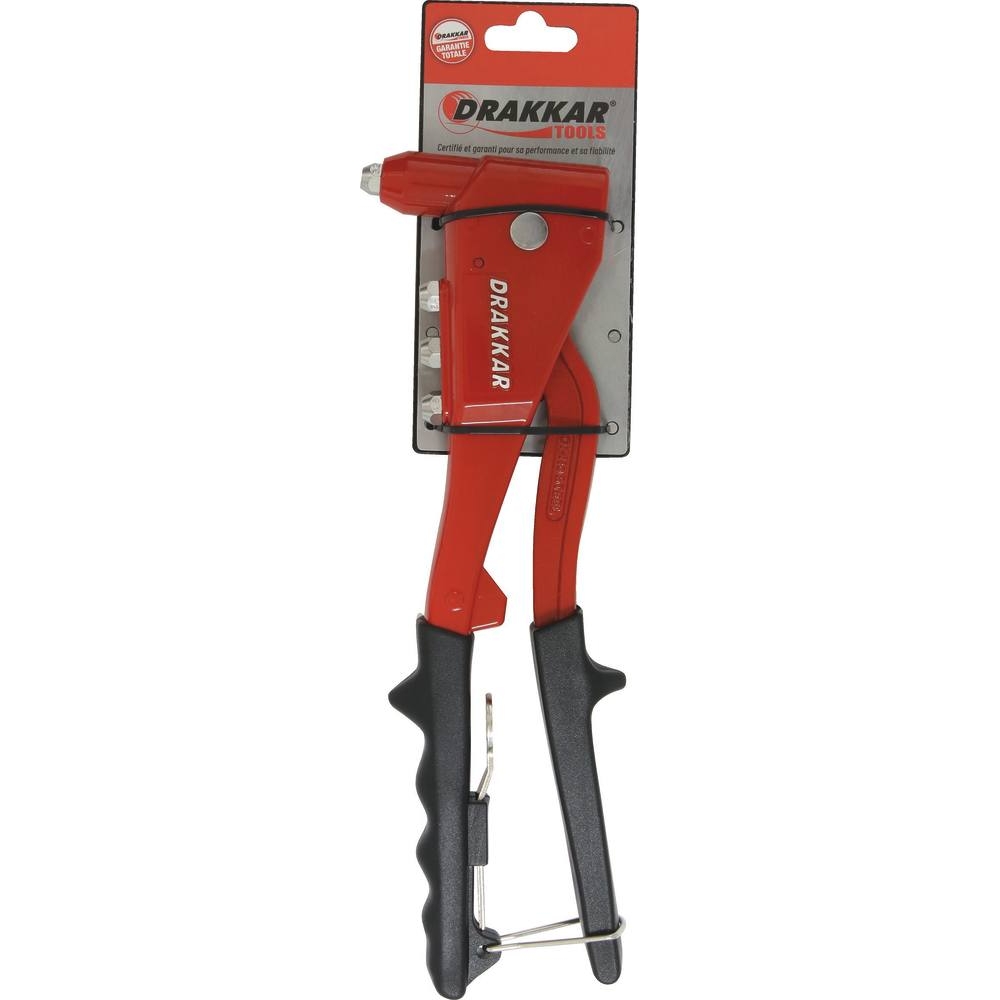 Pince à riveter 270mm gainée PVC - carte DRAKKAR TOOLS - 12561