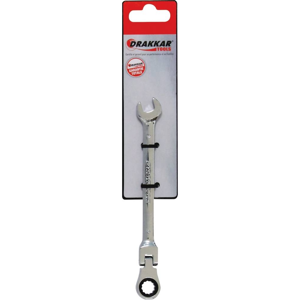 Clé mixte articulée à cliquet de 9mm - carte DRAKKAR TOOLS - 12863
