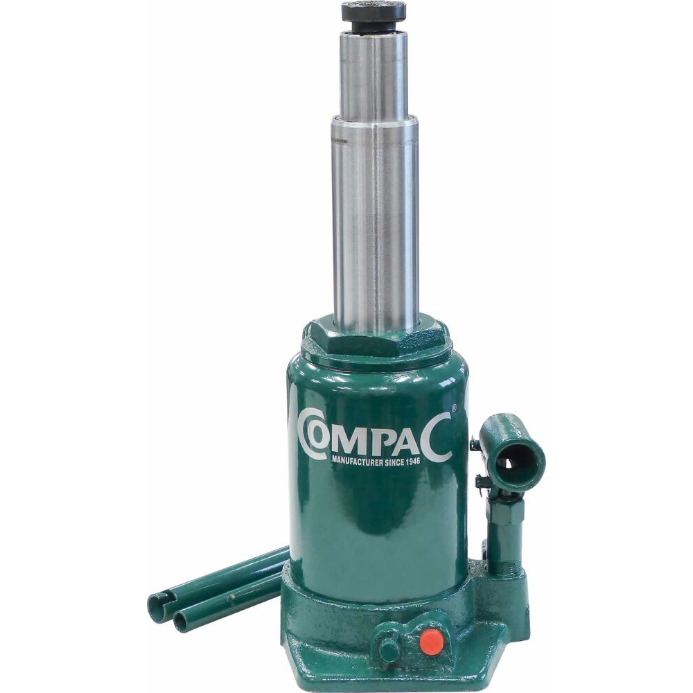 Cric bouteille hydraulique télescopique 10T vert COMPAC - 13029