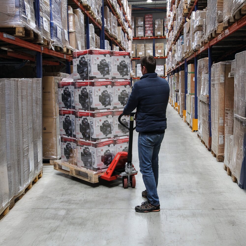 Transpalette manuel 2,5T fourche 1150x550mm DRAKKAR - 13030