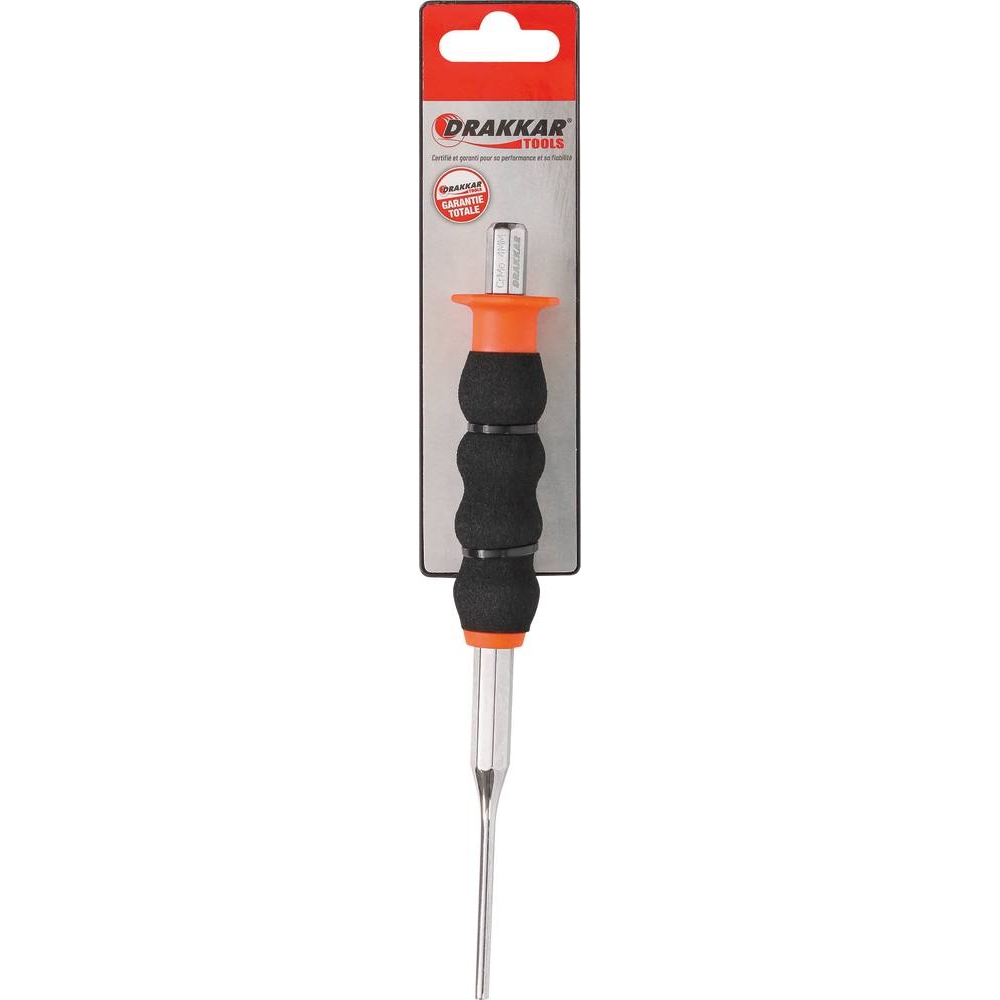 Chasse-goupille 4x200mm avec manche mousse - carte DRAKKAR TOOLS - 13525
