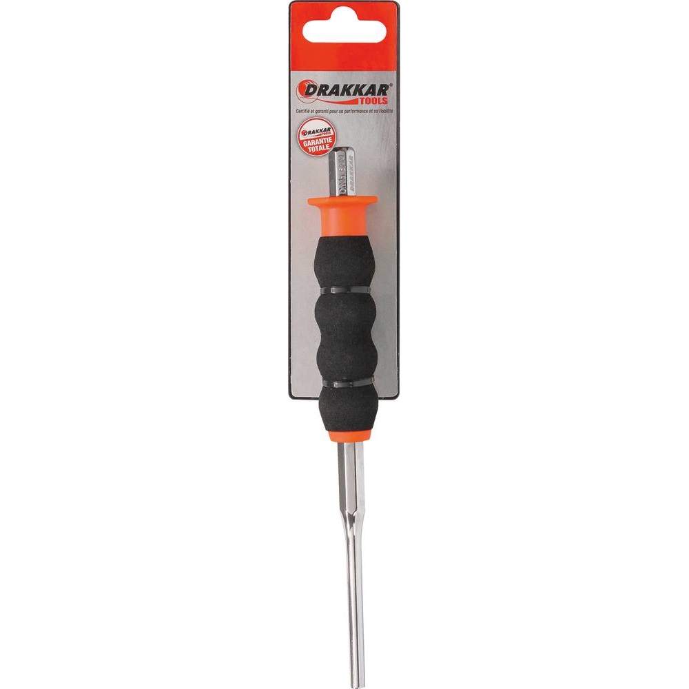 Chasse-goupille 6x200mm avec manche mousse - carte DRAKKAR TOOLS - 13528
