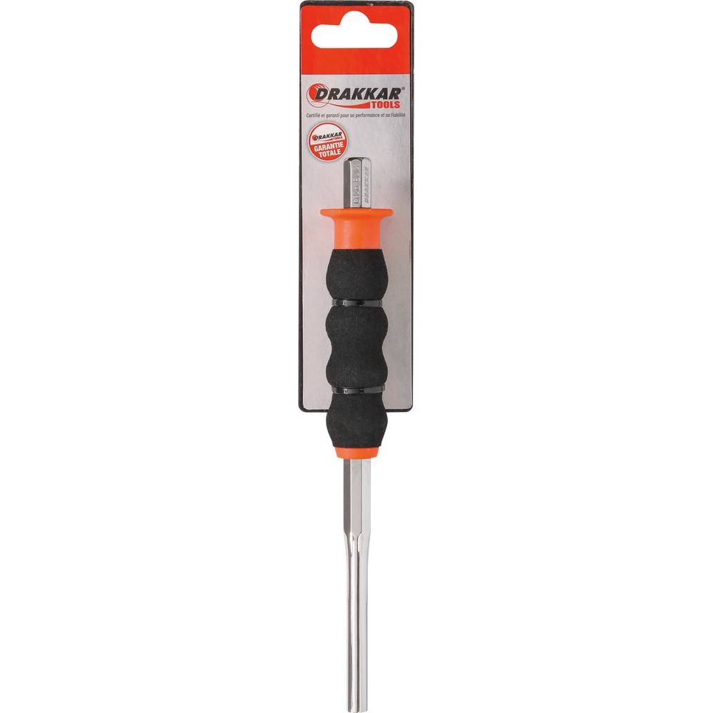 Chasse-goupille 8x200mm avec manche mousse - carte DRAKKAR TOOLS - 13529