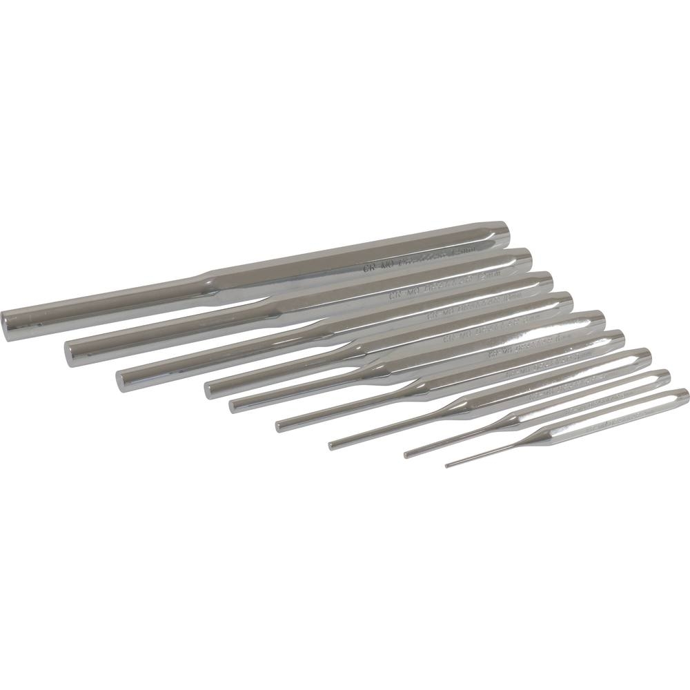 Chasse-goupilles 2-3-4-5-6-8-10-12-14mm de 110 à 248mm - pochette de 9 pcs DRAKKAR TOOLS - 13533