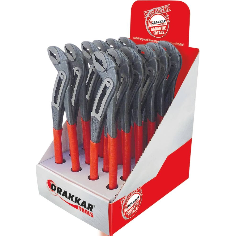 Pince multiprise entrepassée 250mm grande ouverture - carte DRAKKAR TOOLS - 13700