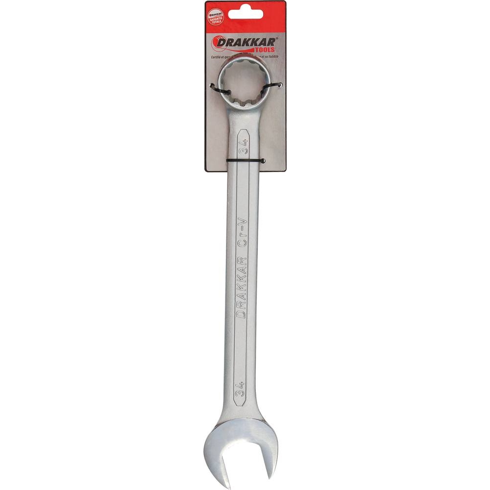 Clé mixte de 34mm tête polie - carte DRAKKAR TOOLS - 13811