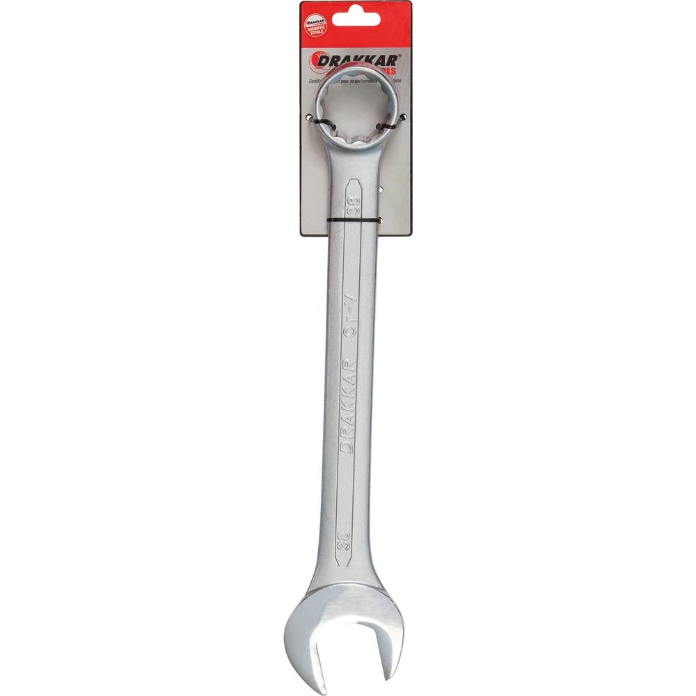 Clé mixte de 38mm tête polie - carte DRAKKAR TOOLS - 13815