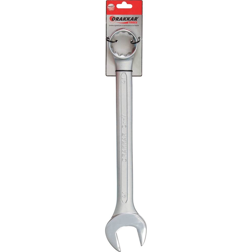 Clé mixte de 41mm tête polie - carte DRAKKAR TOOLS - 13817