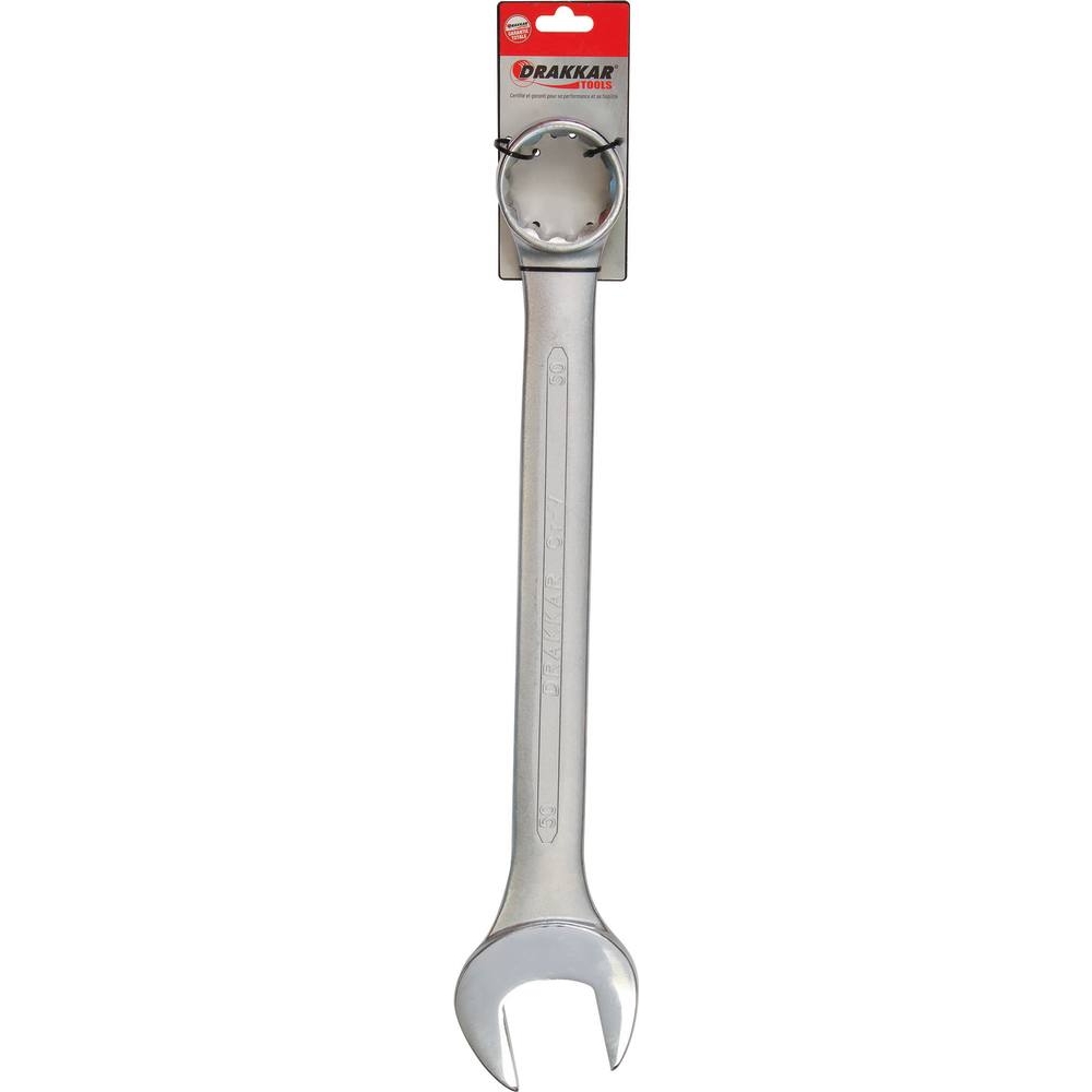 Clé mixte de 50mm tête polie - carte DRAKKAR TOOLS - 13821