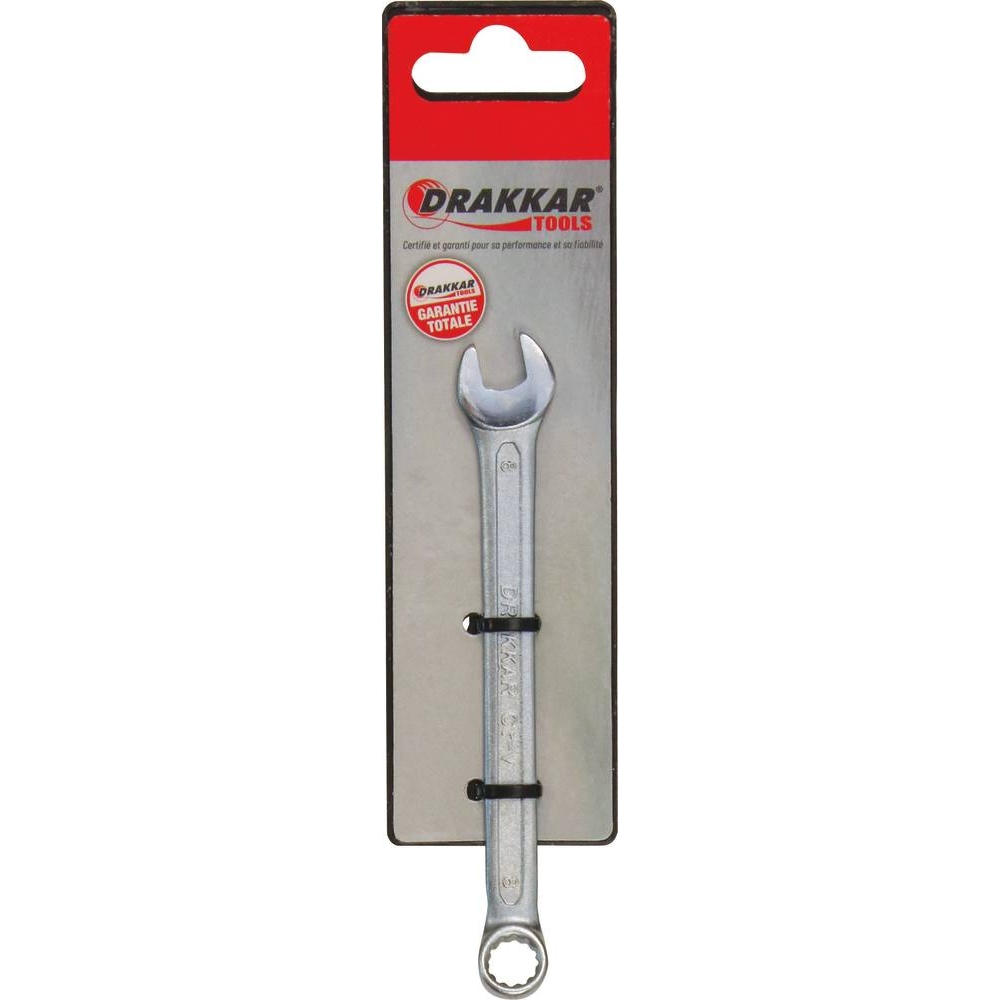Clé mixte de 8mm tête polie - carte DRAKKAR TOOLS - 13828