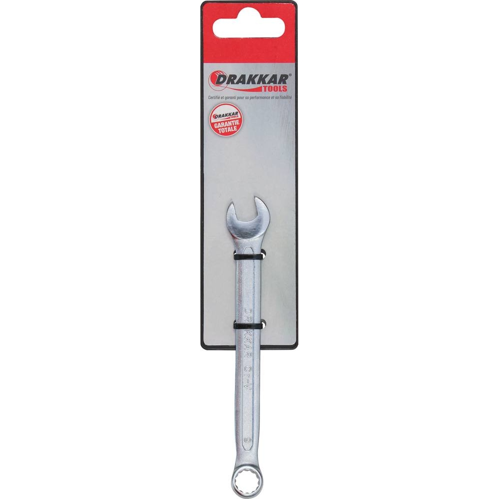 Clé mixte de 9mm tête polie - carte DRAKKAR TOOLS - 13829