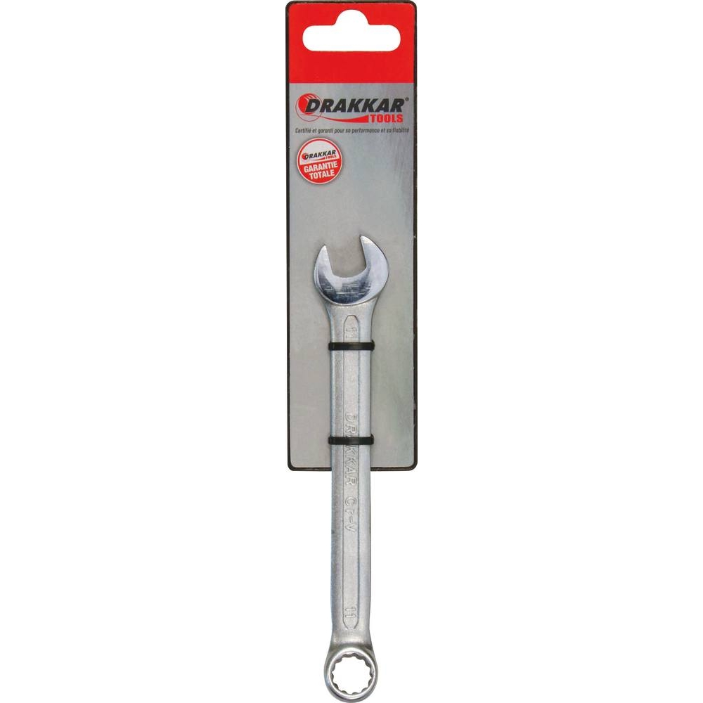 Clé mixte de 11mm tête polie - carte DRAKKAR TOOLS - 13831