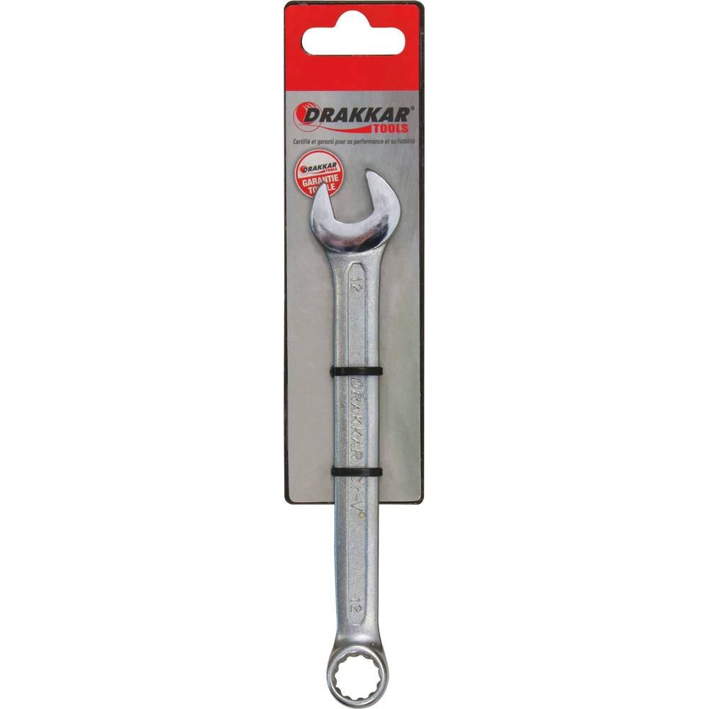 Clé mixte de 12mm tête polie - carte DRAKKAR TOOLS - 13832