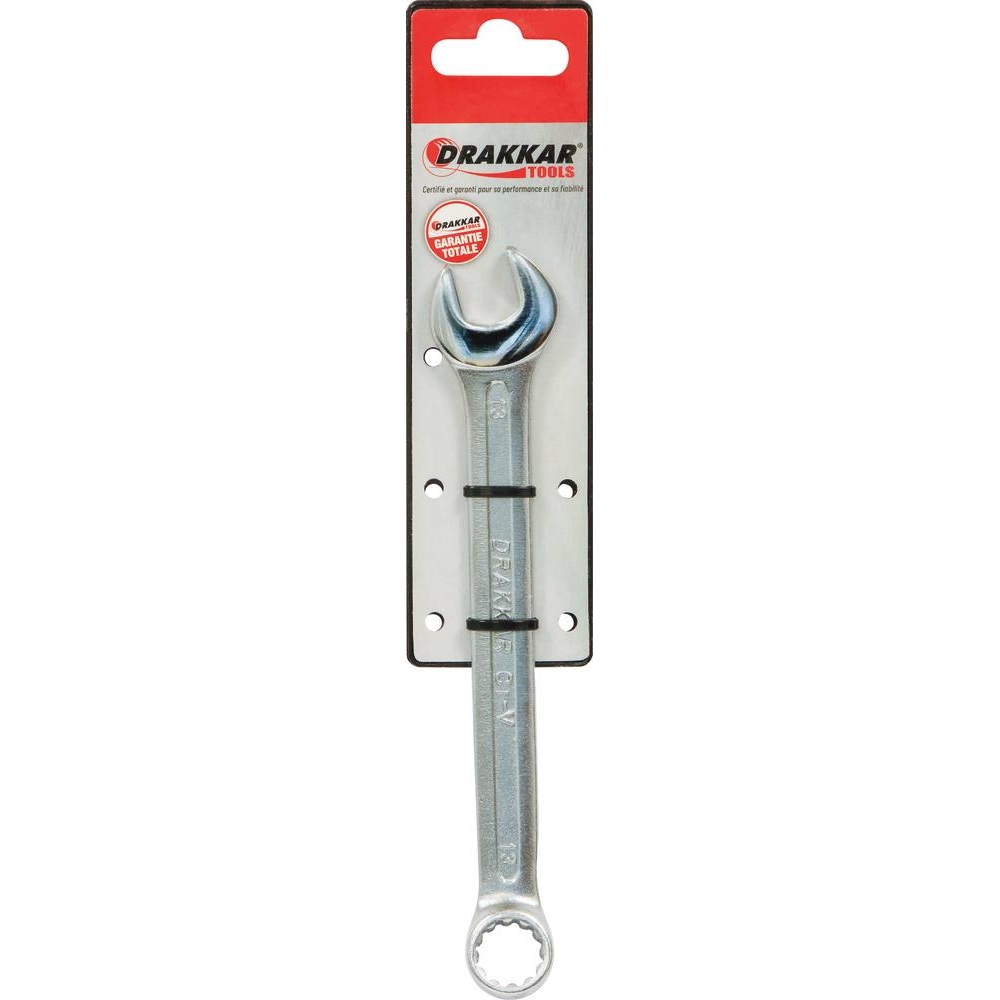 Clé mixte de 13mm tête polie - carte DRAKKAR TOOLS - 13833